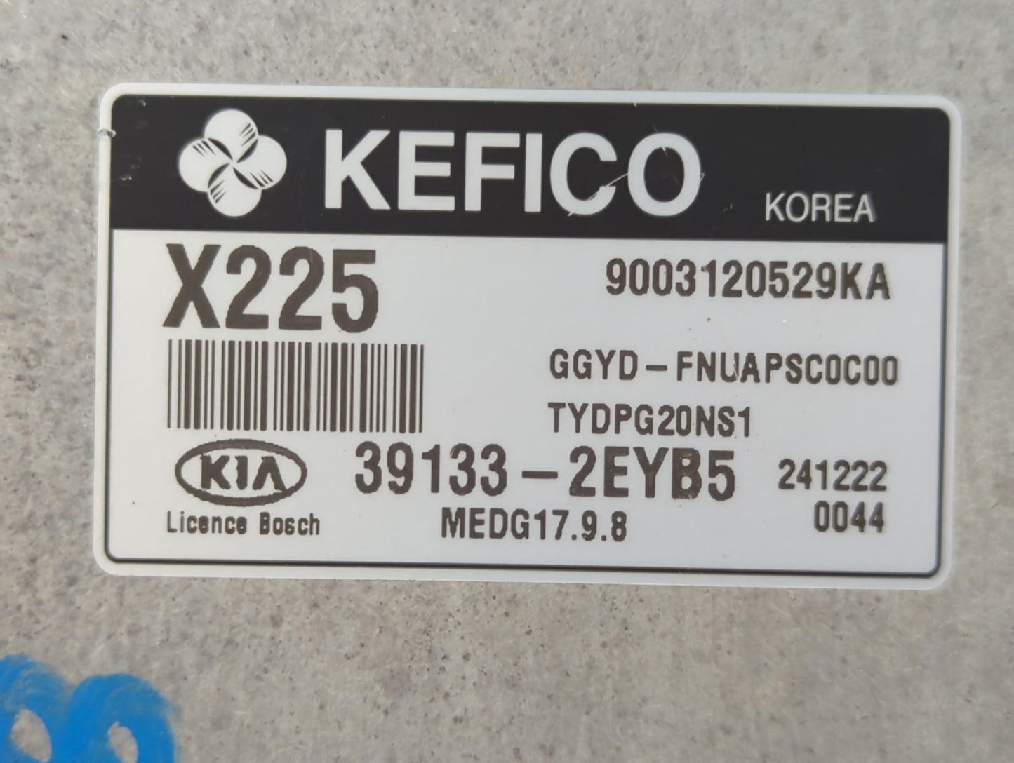 2015 Kia Forte PCM Engine Control Computer ECU ECM PCU OEM P/N:39133-2EYB5 39133-2EYB4 Fits OEM Used Auto Parts - Oemusedaut
