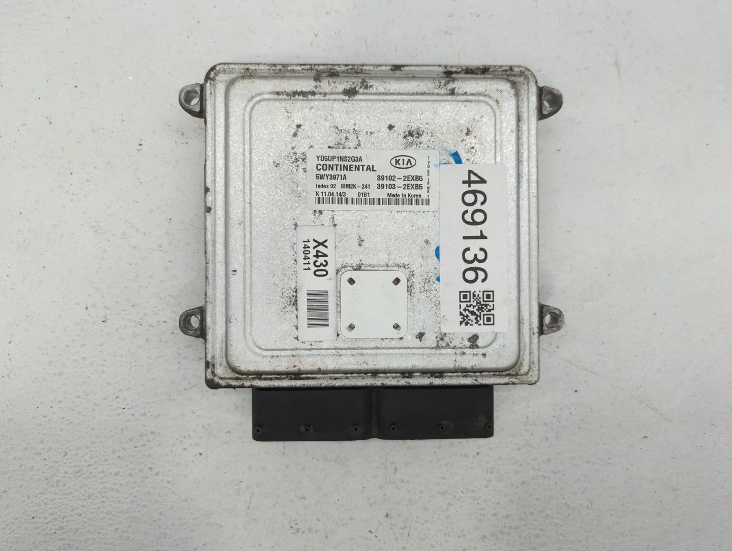 2015 Kia Forte PCM Engine Control Computer ECU ECM PCU OEM P/N:39101-2EXB5 Fits OEM Used Auto Parts - Oemusedautoparts1.com