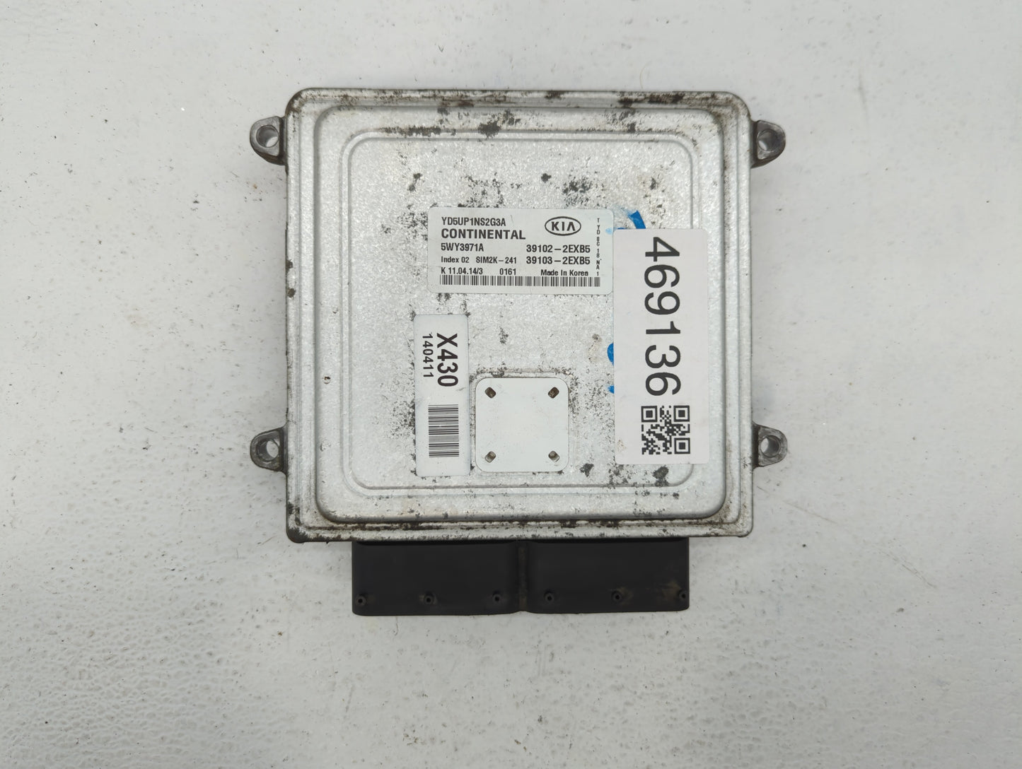 2015 Kia Forte PCM Engine Control Computer ECU ECM PCU OEM P/N:39101-2EXB5 Fits OEM Used Auto Parts - Oemusedautoparts1.com