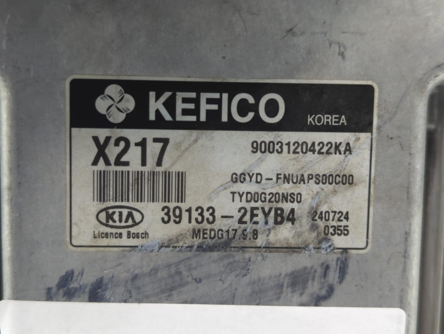 2015 Kia Forte PCM Engine Control Computer ECU ECM PCU OEM P/N:39133-2EYB4 39133-2EYB6 Fits OEM Used Auto Parts - Oemusedaut