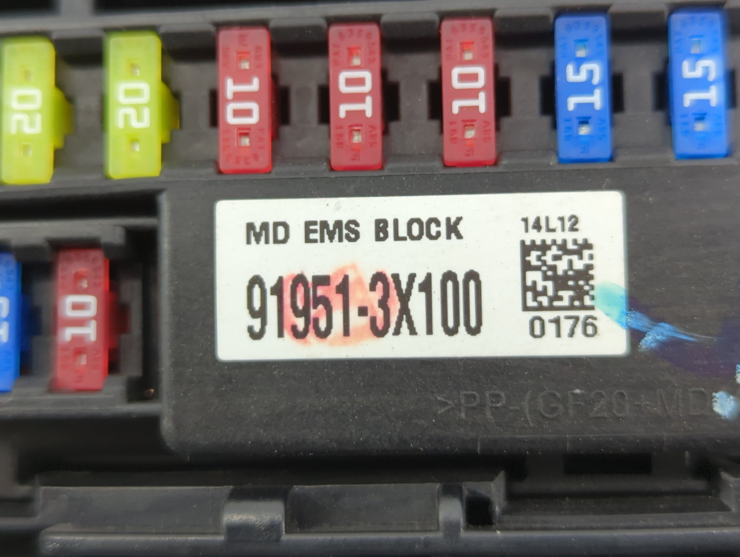 2014-2016 Kia Forte Fusebox Fuse Box Panel Relay Module P/N:91204-A7330 91951-3X100 Fits Fits 2014 2015 2016 OEM Used Auto P