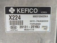 2015 Kia Forte PCM Engine Control Computer ECU ECM PCU OEM P/N:39131-2EYB3 Fits OEM Used Auto Parts - Oemusedautoparts1.com