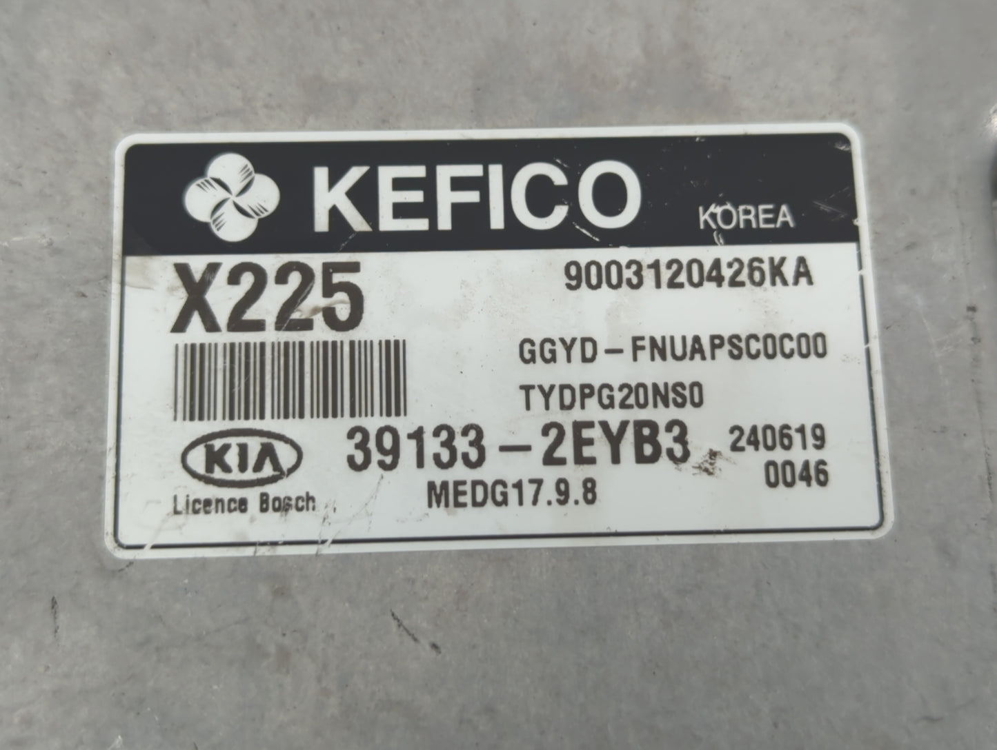 2015 Kia Forte PCM Engine Control Computer ECU ECM PCU OEM P/N:39133-2EYB3 39133-2EYB6, 39133-2EYC6, 39131-2EYB4 Fits OEM Us