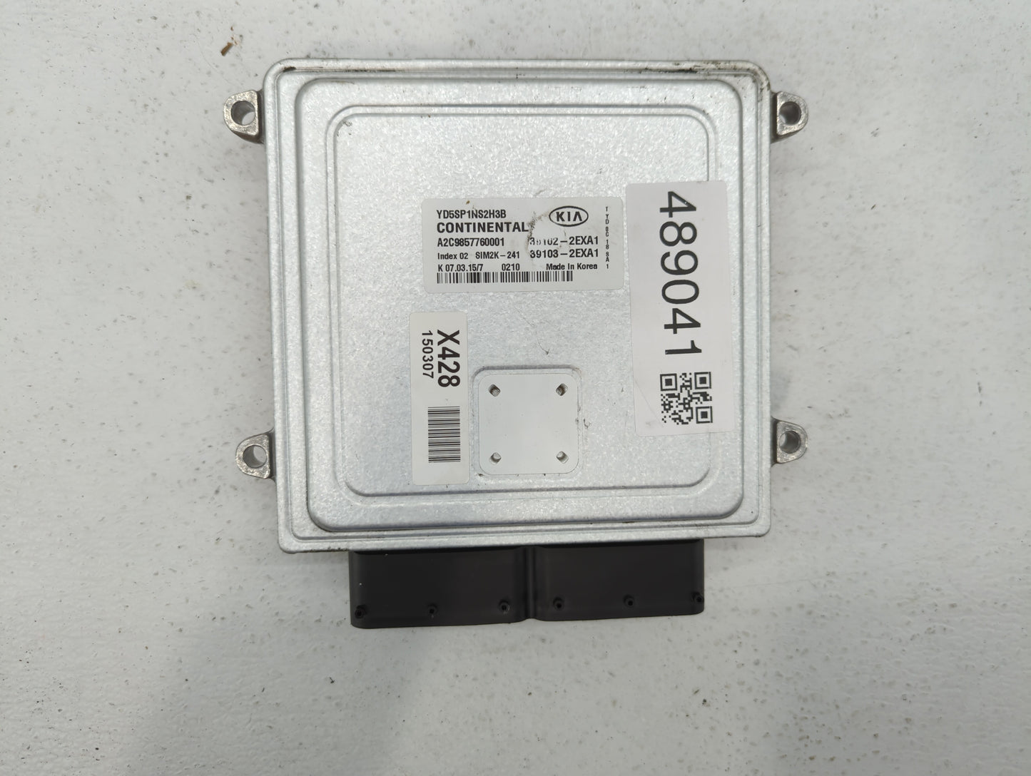 2015 Kia Forte PCM Engine Control Computer ECU ECM PCU OEM P/N:39103-2EXA1 39102-2EXA1, 39103-2EXA5, 39102-2EXA5 Fits OEM Us