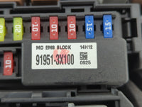 2014-2016 Kia Forte Fusebox Fuse Box Panel Relay Module P/N:91951-3X100 Fits Fits 2014 2015 2016 OEM Used Auto Parts - Oemus