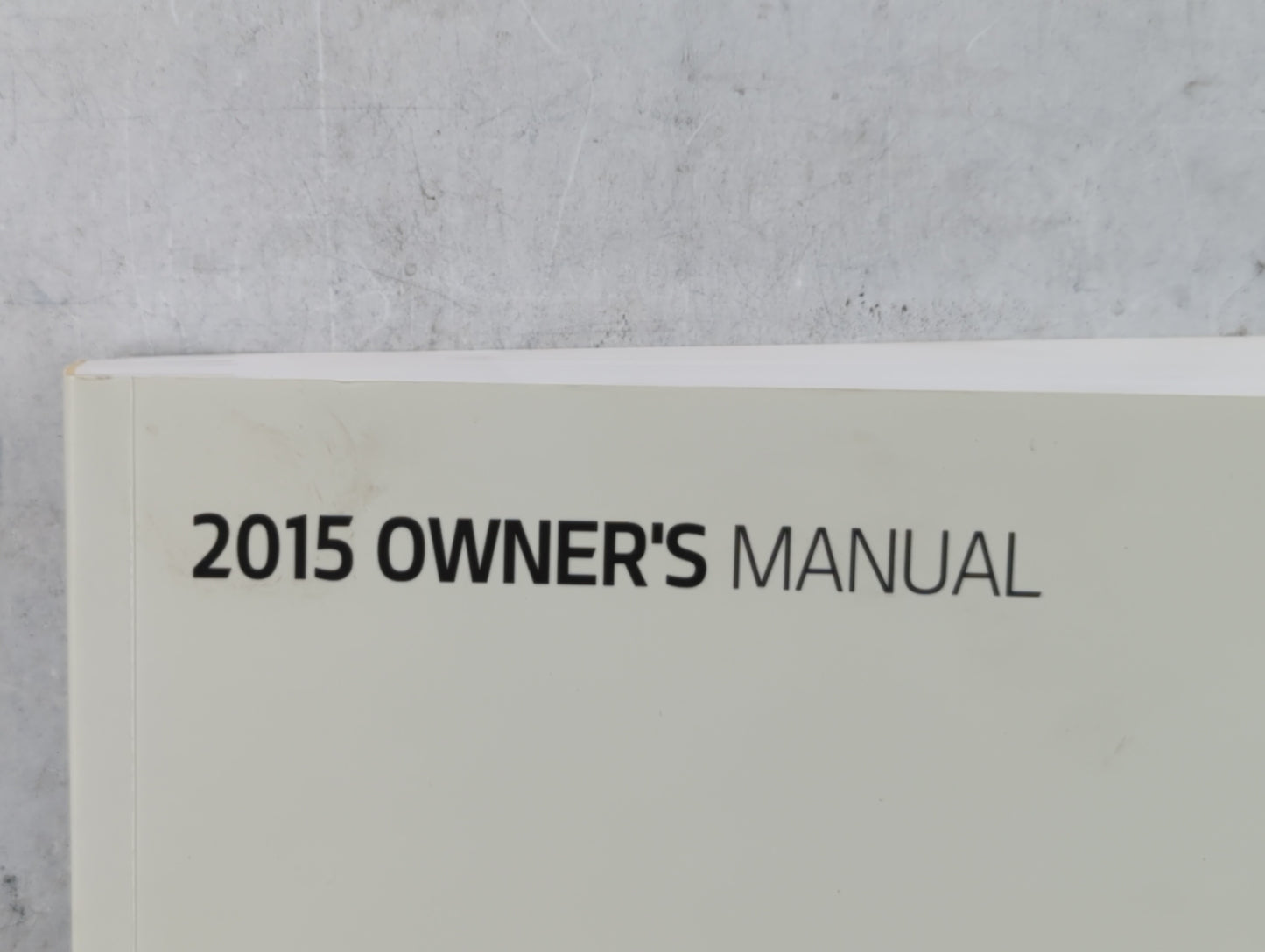 2015 Kia Forte Owners Manual Book Guide P/N:FA70-EU4NJ OEM Used Auto Parts - Oemusedautoparts1.com