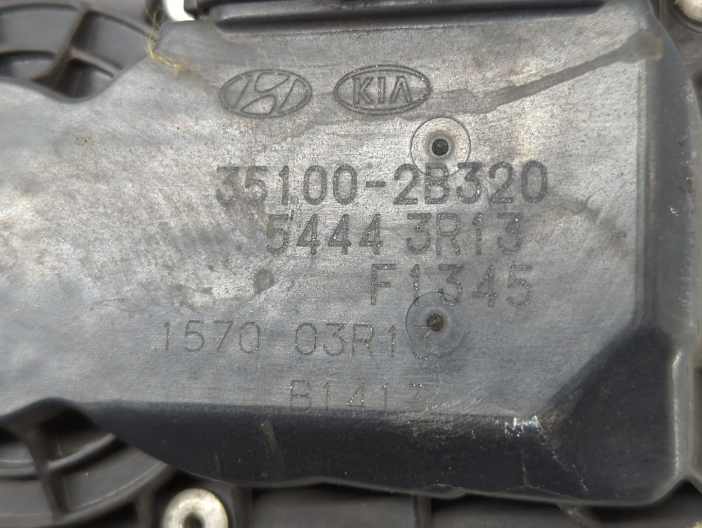 2014-2016 Kia Forte Throttle Body P/N:35100-2B320 Fits Fits 2013 2014 2015 2016 OEM Used Auto Parts - Oemusedautoparts1.com