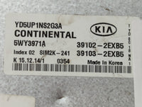 2015 Kia Forte PCM Engine Control Computer ECU ECM PCU OEM P/N:39103-2EXB5 39102-2EXB5 Fits OEM Used Auto Parts - Oemusedaut