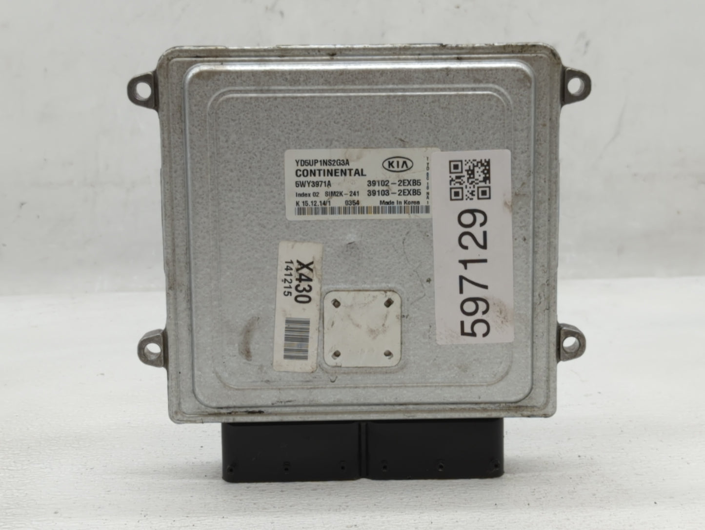 2015 Kia Forte PCM Engine Control Computer ECU ECM PCU OEM P/N:39103-2EXB5 39102-2EXB5 Fits OEM Used Auto Parts - Oemusedaut