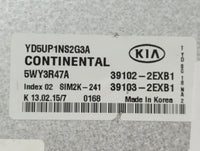 2015 Kia Forte PCM Engine Control Computer ECU ECM PCU OEM P/N:39103-2EXB5 39102-2EXB5 Fits OEM Used Auto Parts - Oemusedaut