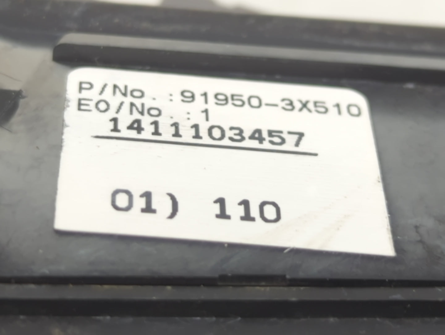 2014-2016 Kia Forte Fusebox Fuse Box Panel Relay Module P/N:1411103457 91950-3X510 Fits Fits 2014 2015 2016 OEM Used Auto Pa