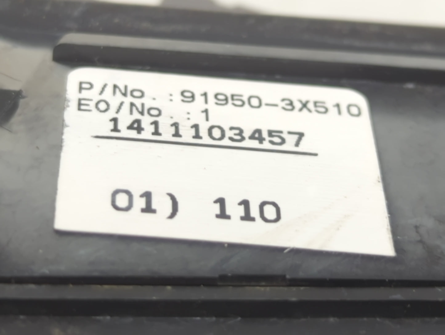 2014-2016 Kia Forte Fusebox Fuse Box Panel Relay Module P/N:1411103457 91950-3X510 Fits Fits 2014 2015 2016 OEM Used Auto Pa