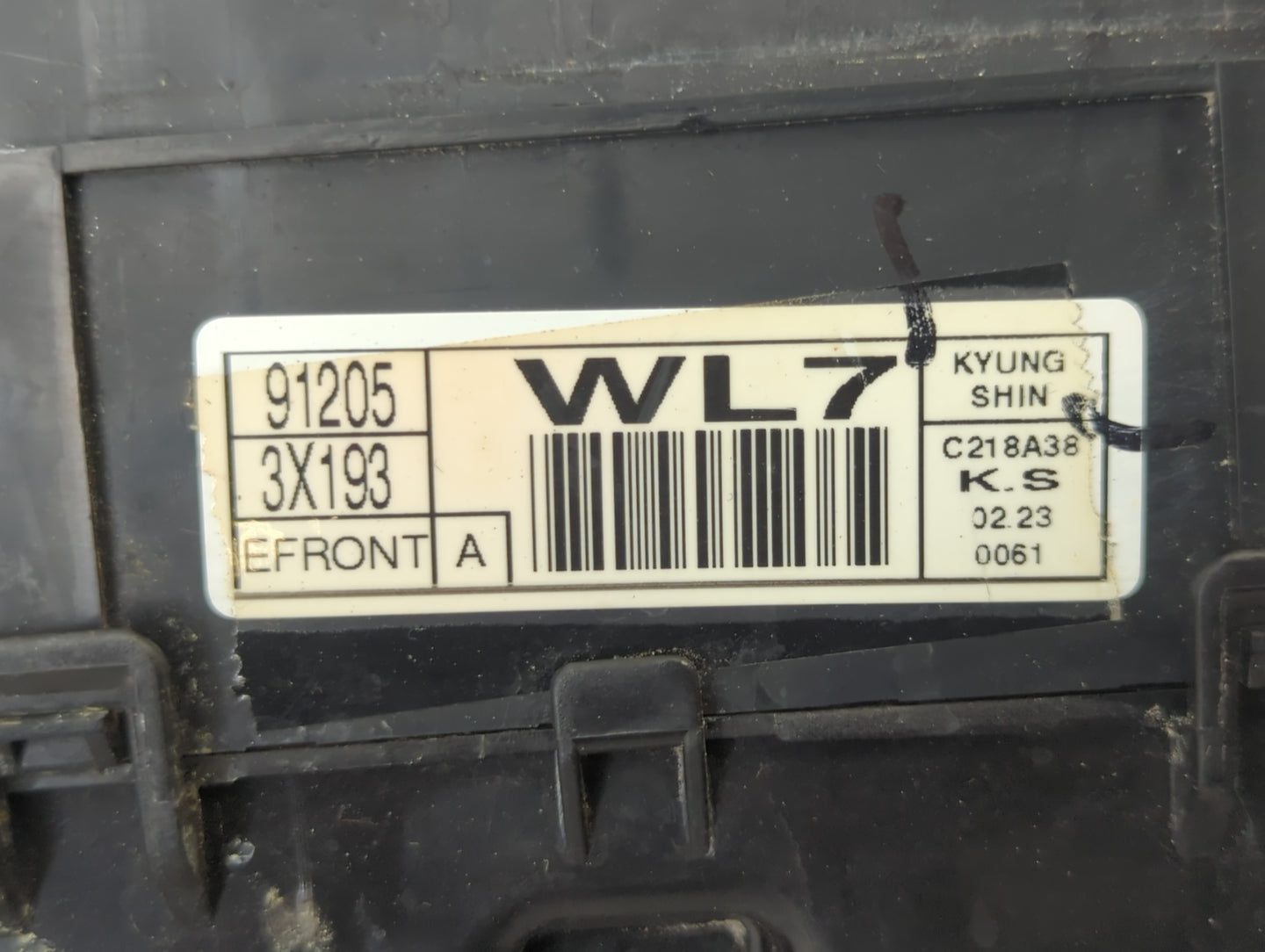 2014-2016 Kia Forte Fusebox Fuse Box Panel Relay Module P/N:912053X193 1406113332 Fits Fits 2014 2015 2016 OEM Used Auto Par
