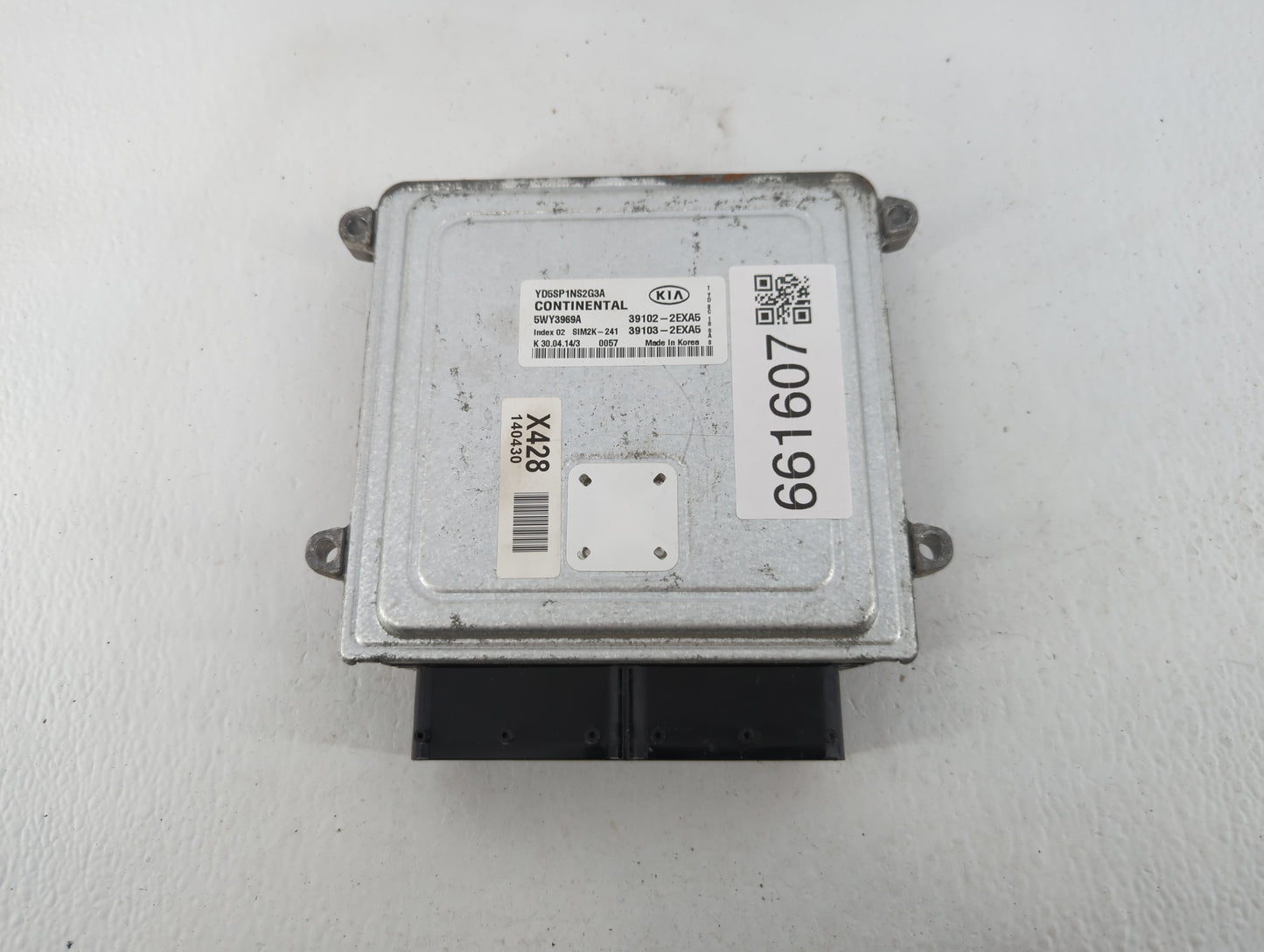 2015 Kia Forte PCM Engine Control Computer ECU ECM PCU OEM P/N:39102-2EXA5 Fits OEM Used Auto Parts - Oemusedautoparts1.com