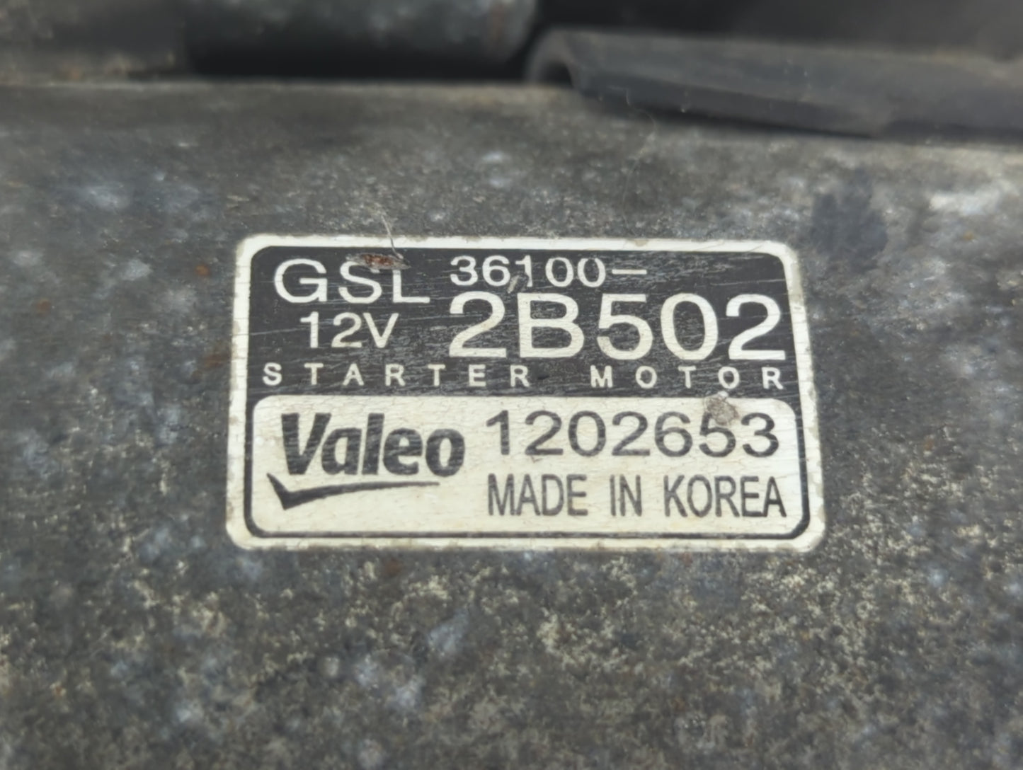 2014-2022 Kia Forte Car Starter Motor Solenoid OEM P/N:36100-2B502 1202653 Fits OEM Used Auto Parts - Oemusedautoparts1.com