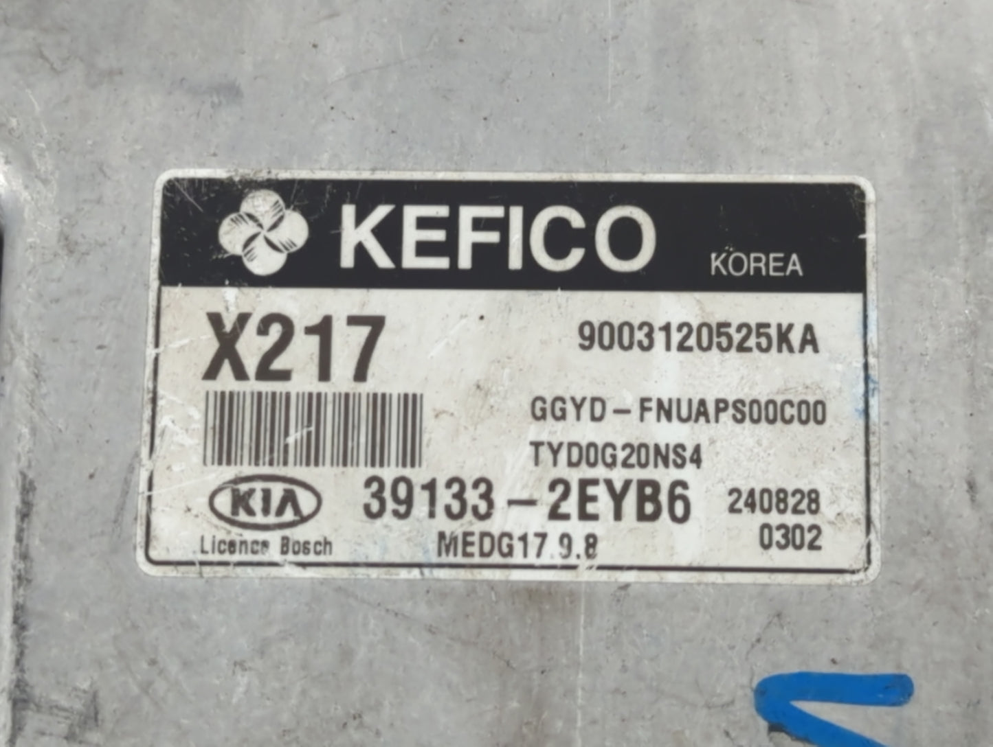 2015 Kia Forte PCM Engine Control Computer ECU ECM PCU OEM P/N:39133-2EYB6 Fits OEM Used Auto Parts - Oemusedautoparts1.com
