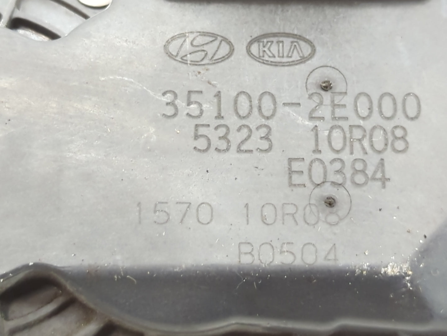 2014-2018 Kia Forte Throttle Body P/N:35100-2E000 Fits Fits 2011 2012 2013 2014 2015 2016 2017 2018 2019 2020 2021 OEM Used 