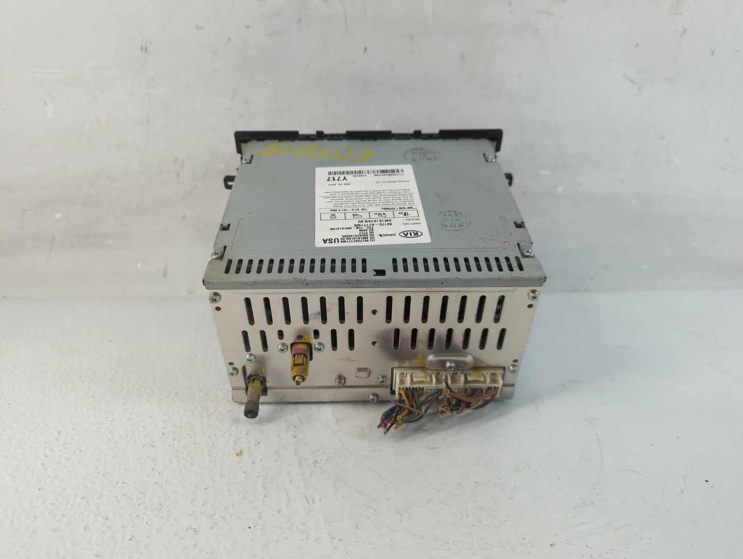 2014-2016 Kia Forte Radio AM FM Cd Player Receiver Replacement P/N:96170-A7171WK Fits Fits 2014 2015 2016 OEM Used Auto Part