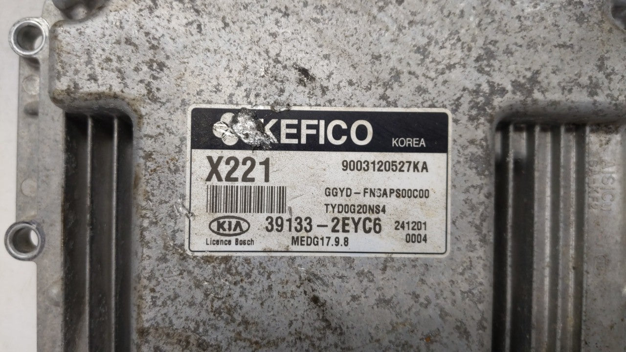 2015 Kia Forte PCM Engine Control Computer ECU ECM PCU OEM P/N:39133-2EYB6 39133-2EYC6 Fits OEM Used Auto Parts - Oemusedaut