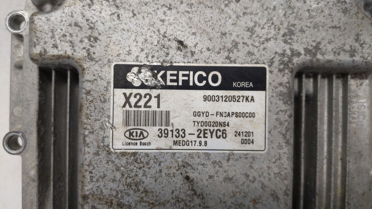 2015 Kia Forte PCM Engine Control Computer ECU ECM PCU OEM P/N:39133-2EYB6 39133-2EYC6 OEM Used Auto Parts - Oemusedautopart