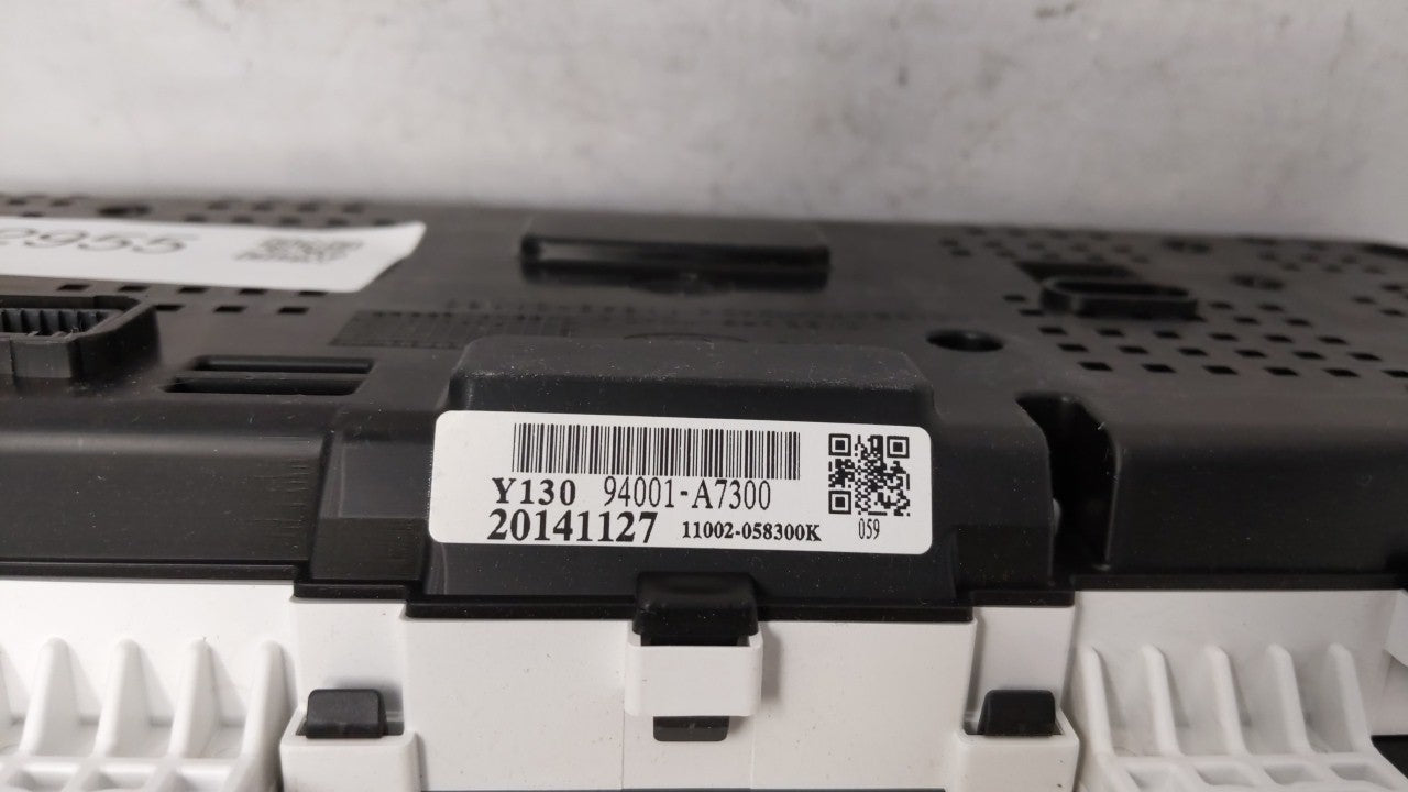 2015 Kia Forte Instrument Cluster Speedometer Gauges P/N:94001-A7300 Fits Fits 2014 2016 OEM Used Auto Parts - Oemusedautopa