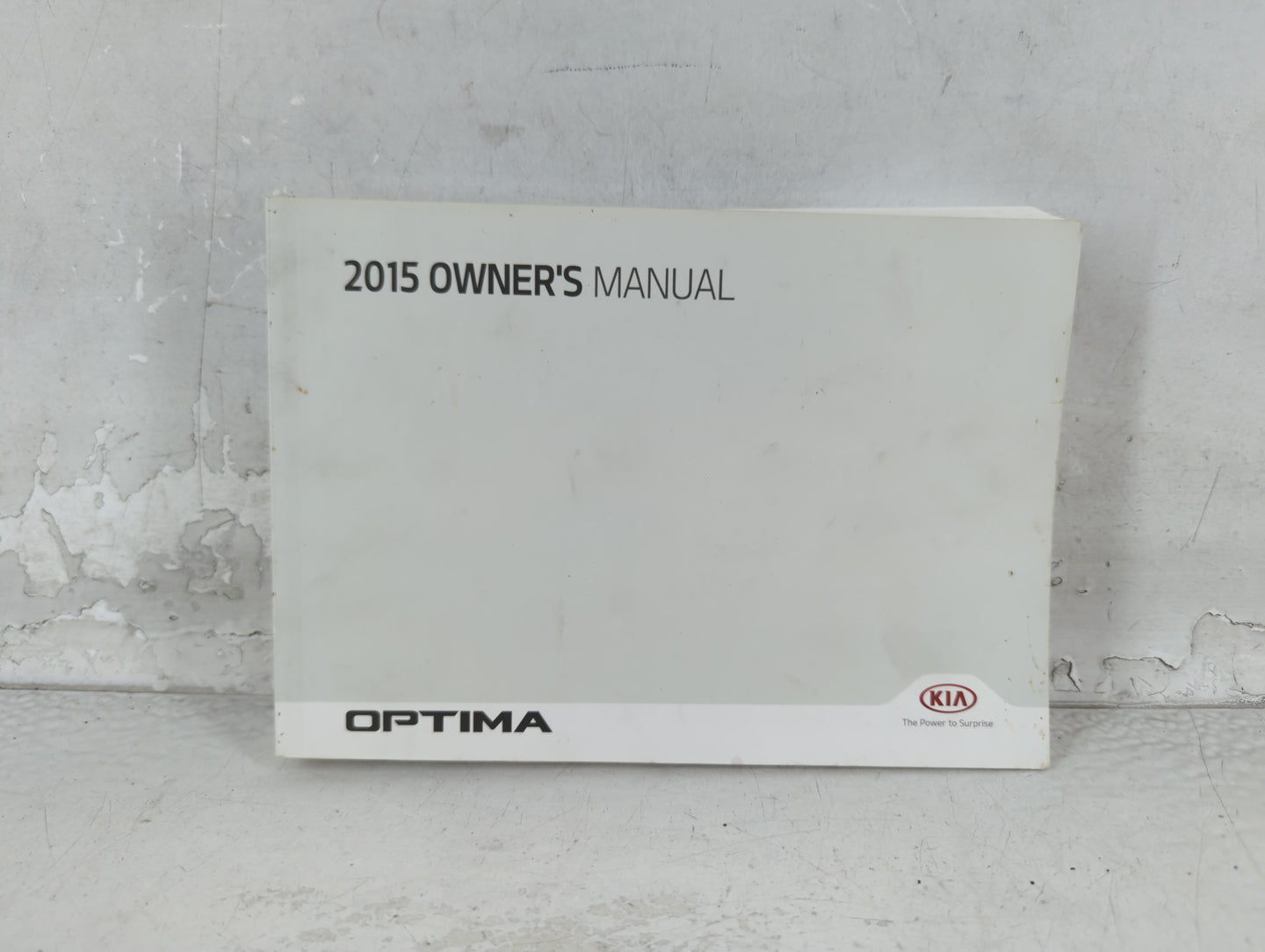 2015 Kia Optima Owners Manual Book Guide P/N:A4C0-EU44A OEM Used Auto Parts - Oemusedautoparts1.com