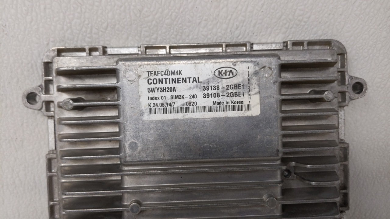 2014-2015 Kia Optima PCM Engine Control Computer ECU ECM PCU OEM P/N:39108-2GBE1 39138-2GBE1, 391082GBE1 Fits Fits 2014 2015