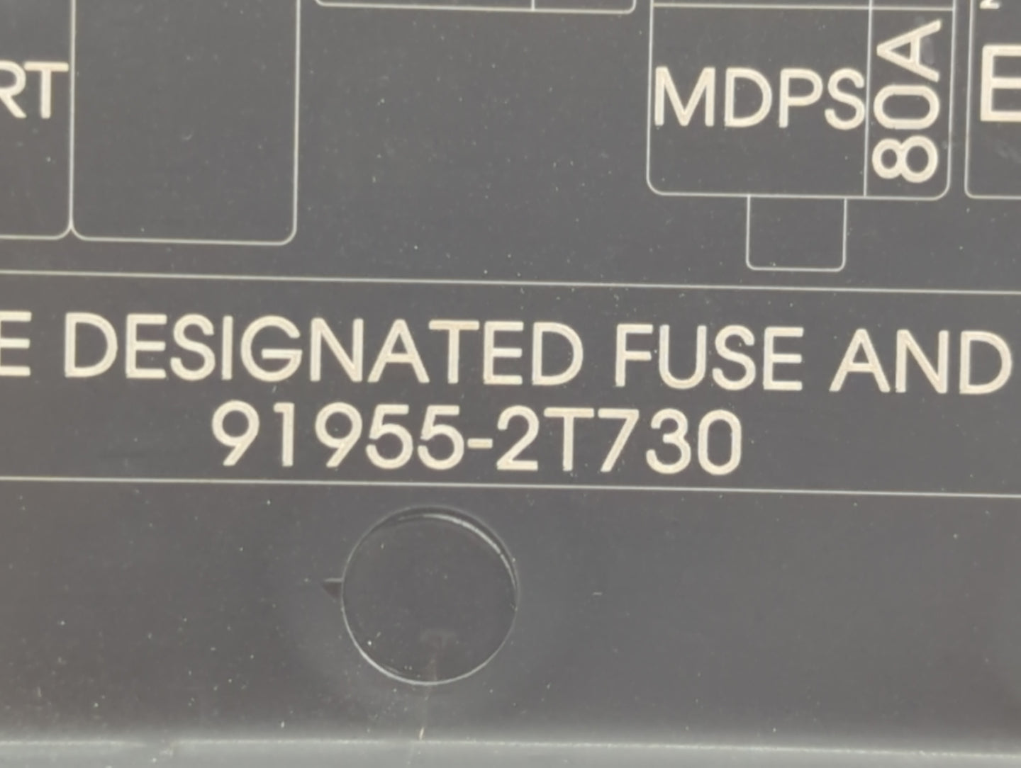 2014-2015 Kia Optima Fusebox Fuse Box Panel Relay Module P/N:91955-2T730 VS912504C700QA Fits Fits 2014 2015 OEM Used Auto Pa