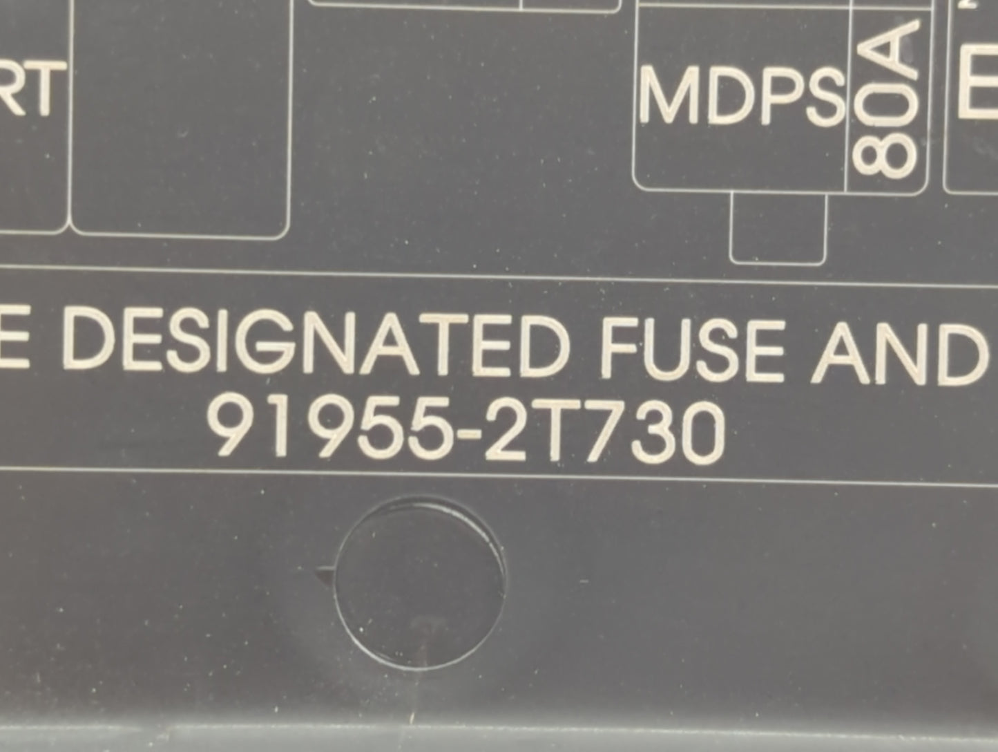 2014-2015 Kia Optima Fusebox Fuse Box Panel Relay Module P/N:91955-2T730 VS912504C700QA Fits Fits 2014 2015 OEM Used Auto Pa
