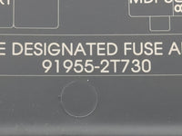 2014-2015 Kia Optima Fusebox Fuse Box Panel Relay Module P/N:91955-2T730 Fits Fits 2014 2015 OEM Used Auto Parts - Oemusedau