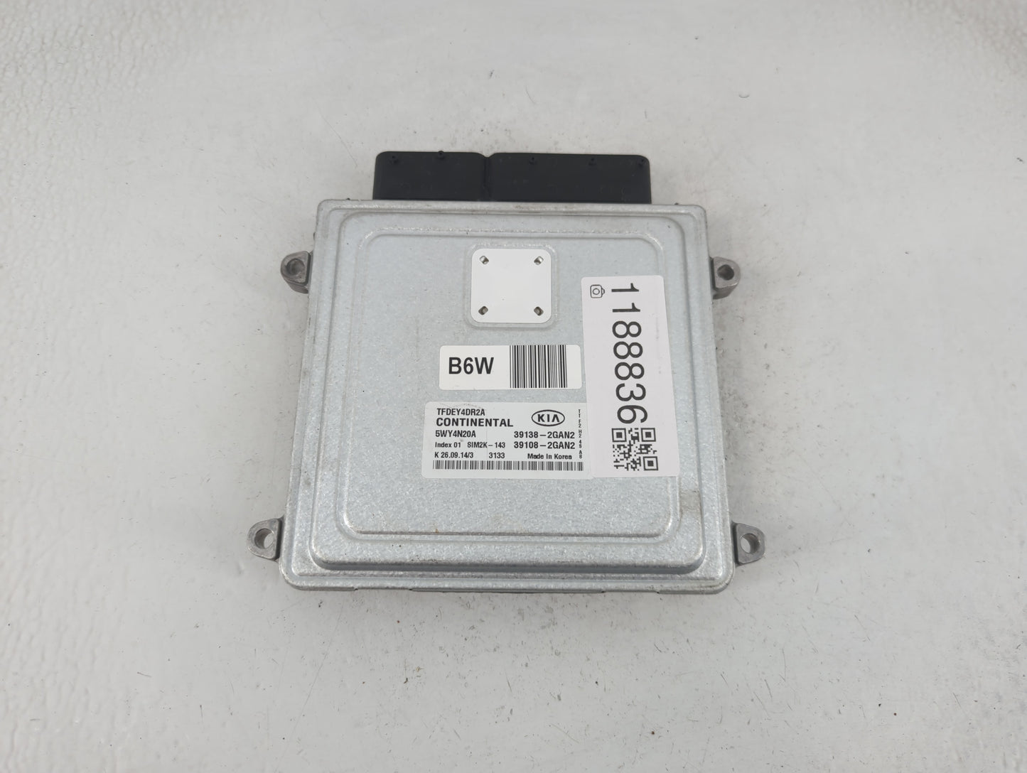 2015-2016 Kia Optima PCM Engine Control Computer ECU ECM PCU OEM P/N:39108-2GAN2 39138-2GAN2 Fits Fits 2015 2016 OEM Used Au