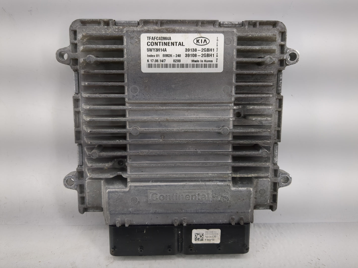 2015 Kia Optima PCM Engine Control Computer ECU ECM PCU OEM P/N:39108-2GBH1 39138-2GBH1 Fits OEM Used Auto Parts - Oemusedau