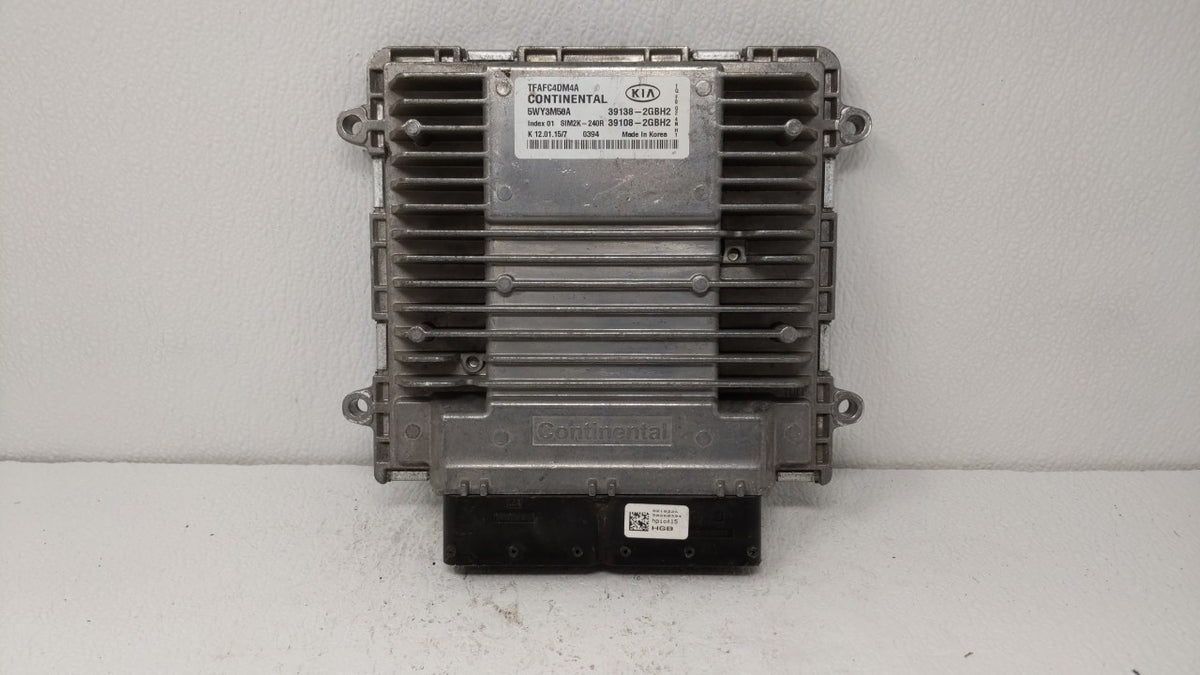 2015 Kia Optima PCM Engine Control Computer ECU ECM PCU OEM P/N:39138-2GBH2 39108-2GBH2 OEM Used Auto Parts - Oemusedautopar