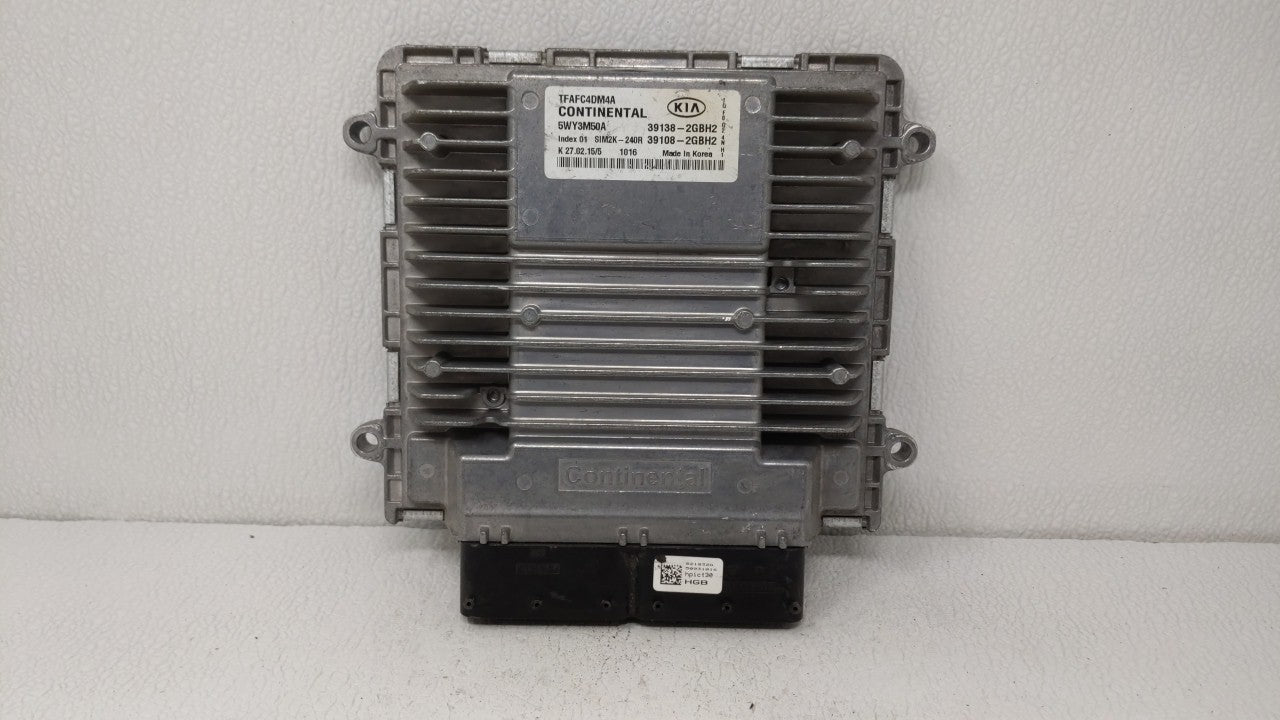 2015 Kia Optima PCM Engine Control Computer ECU ECM PCU OEM P/N:39138-2GBH2 39108-2GBH2 Fits OEM Used Auto Parts - Oemusedau