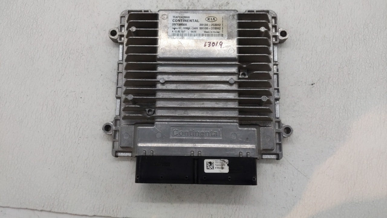 2015 Kia Optima PCM Engine Control Computer ECU ECM PCU OEM P/N:39138-2GBH2 39108-2GBH2, 391382GBH2, 391082GBH2 Fits OEM Use