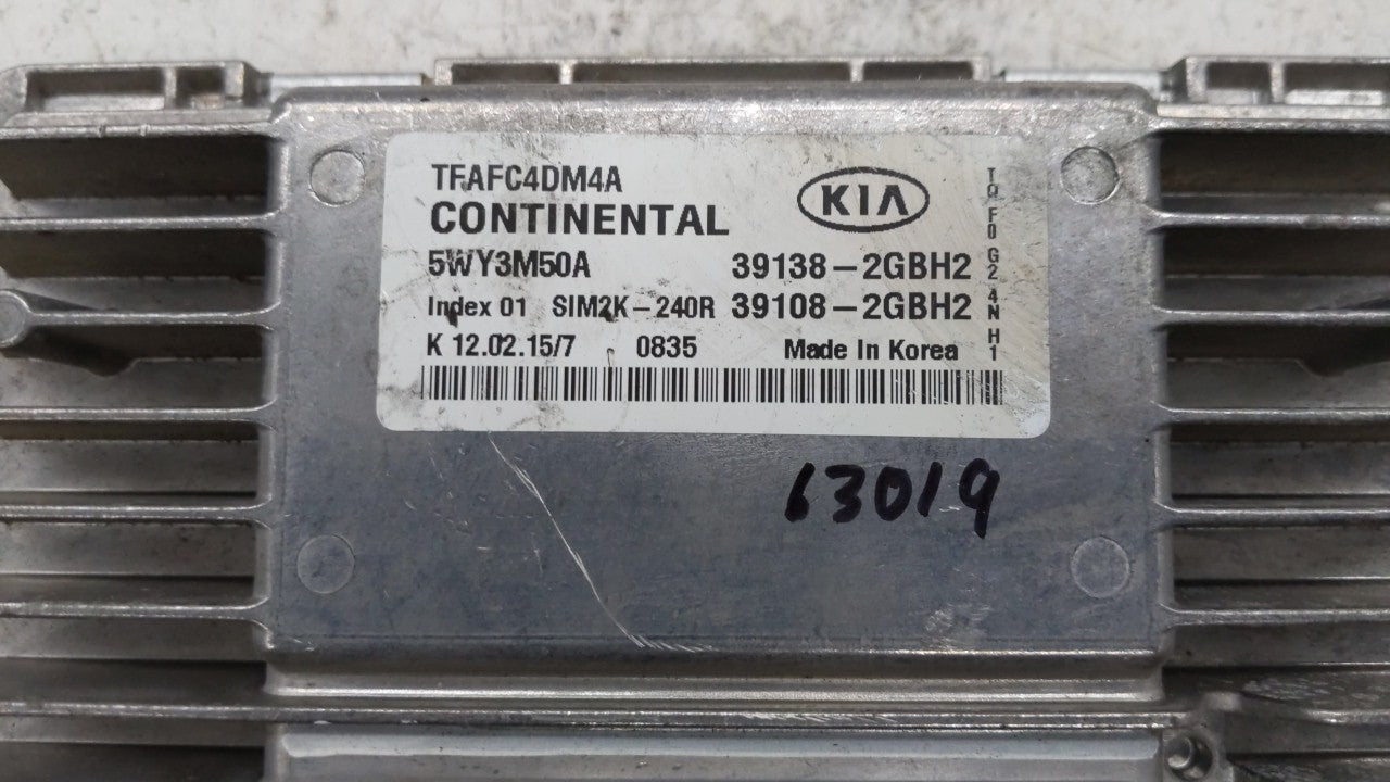 2015 Kia Optima PCM Engine Control Computer ECU ECM PCU OEM P/N:39138-2GBH2 39108-2GBH2, 391382GBH2, 391082GBH2 Fits OEM Use