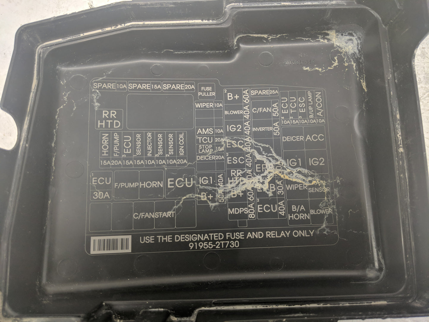 2014-2015 Kia Optima Fusebox Fuse Box Panel Relay Module Fits Fits 2014 2015 OEM Used Auto Parts - Oemusedautoparts1.com