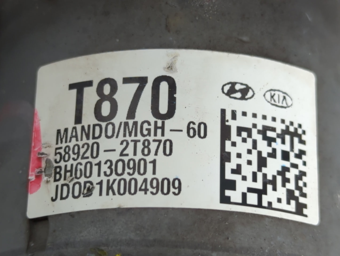 2014-2015 Kia Optima ABS Pump Control Module Replacement P/N:58920-2T870 Fits Fits 2014 2015 OEM Used Auto Parts - Oemusedau