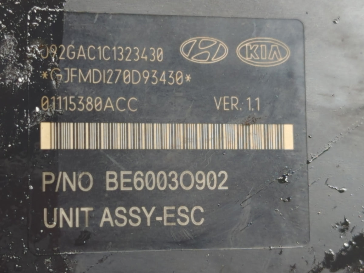 2014-2015 Kia Optima Anti-Lock Brake ABS Pump Module Actuator OEM P/N:58920-2T870 01115380ACC, BE6003O902 Fits Fits 2014 201