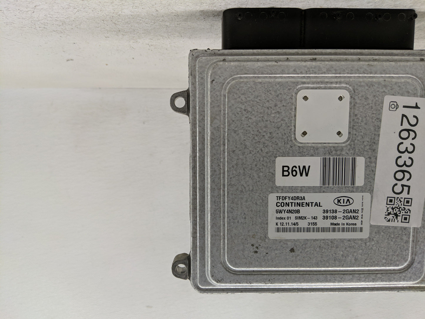 2015-2016 Kia Optima PCM Engine Control Computer ECU ECM PCU OEM P/N:39108-2GAN2 39138-2GAN2 Fits Fits 2015 2016 OEM Used Au