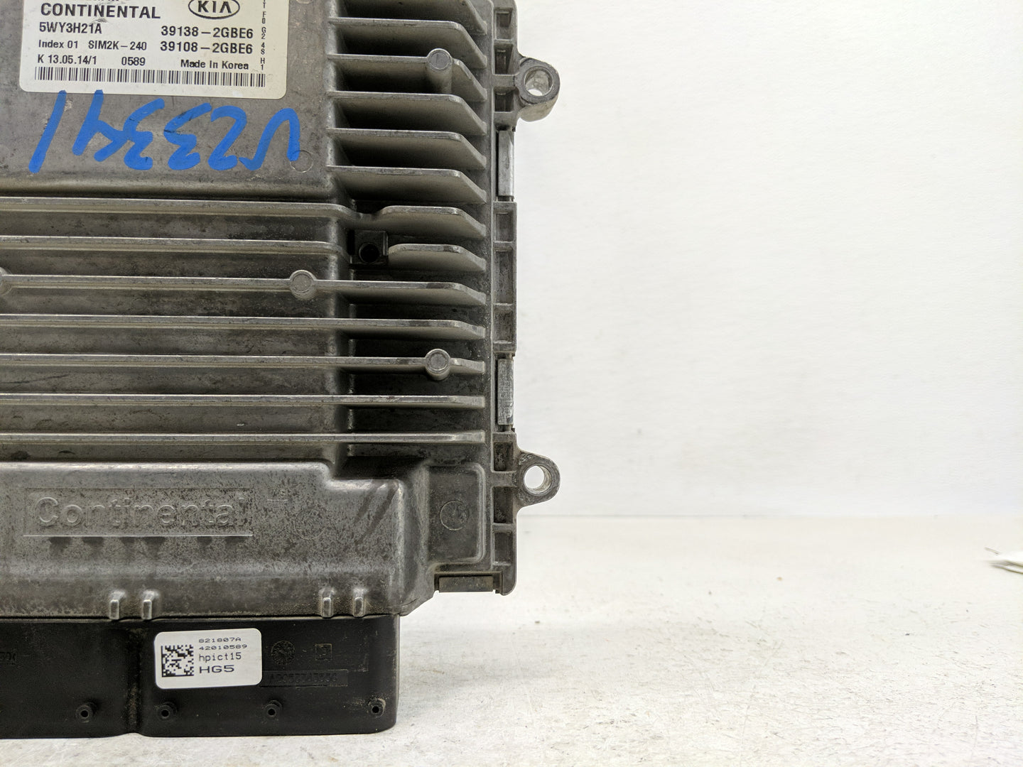 2014-2015 Kia Optima PCM Engine Control Computer ECU ECM PCU OEM P/N:1 39108-2GBE6, 39138-2GBE6 Fits Fits 2014 2015 OEM Used