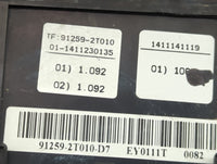 2014-2015 Kia Optima Fusebox Fuse Box Panel Relay Module P/N:91259-2T010-D7 91259-2T010 Fits Fits 2014 2015 OEM Used Auto Pa