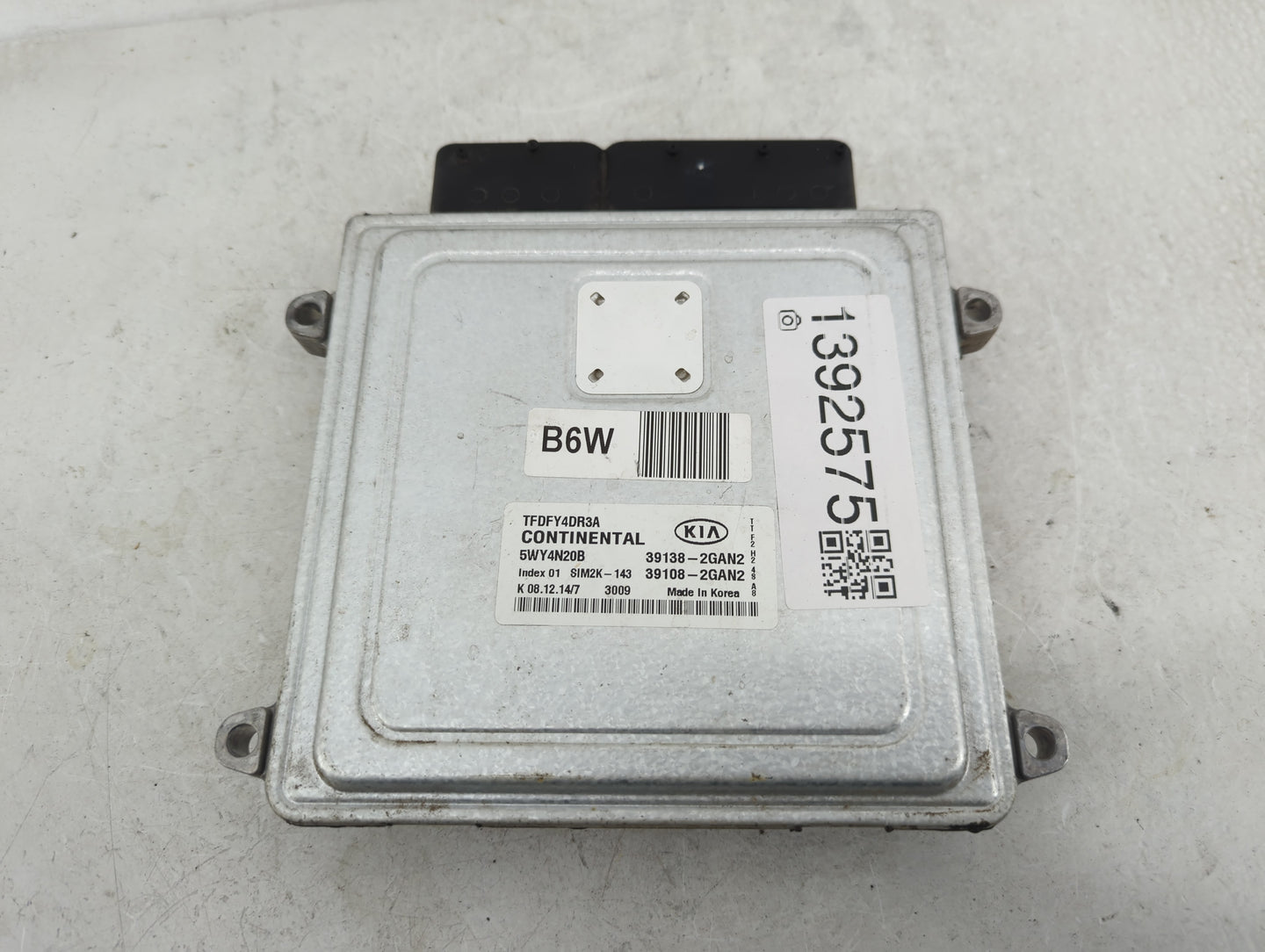 2015-2016 Kia Optima PCM Engine Control Computer ECU ECM PCU OEM P/N:39108-2GAN2 39138-2GAN2 Fits Fits 2015 2016 OEM Used Au