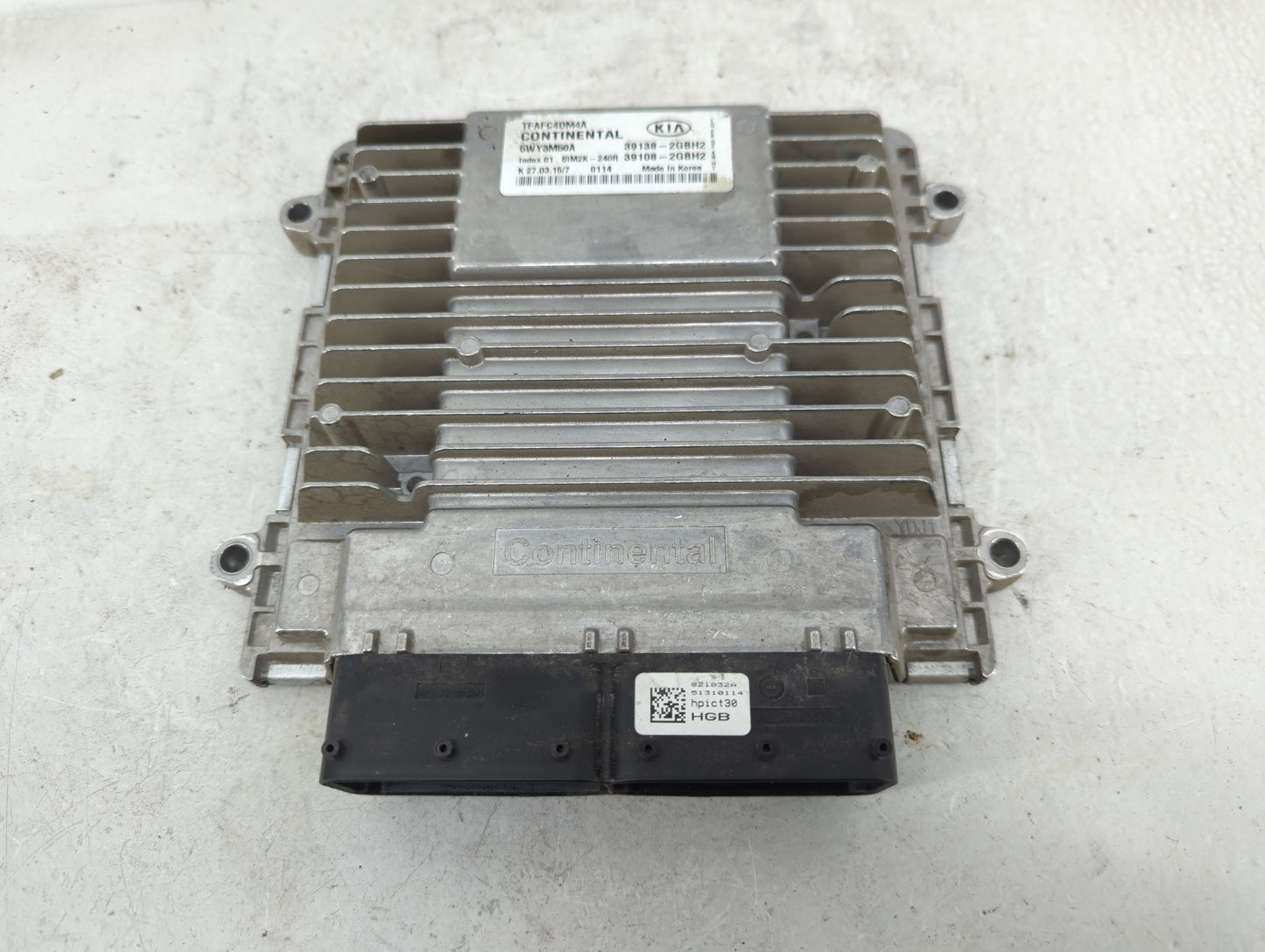 2015 Kia Optima PCM Engine Control Computer ECU ECM PCU OEM P/N:39108-2GBH2 39138-2GBH2 Fits OEM Used Auto Parts - Oemusedau