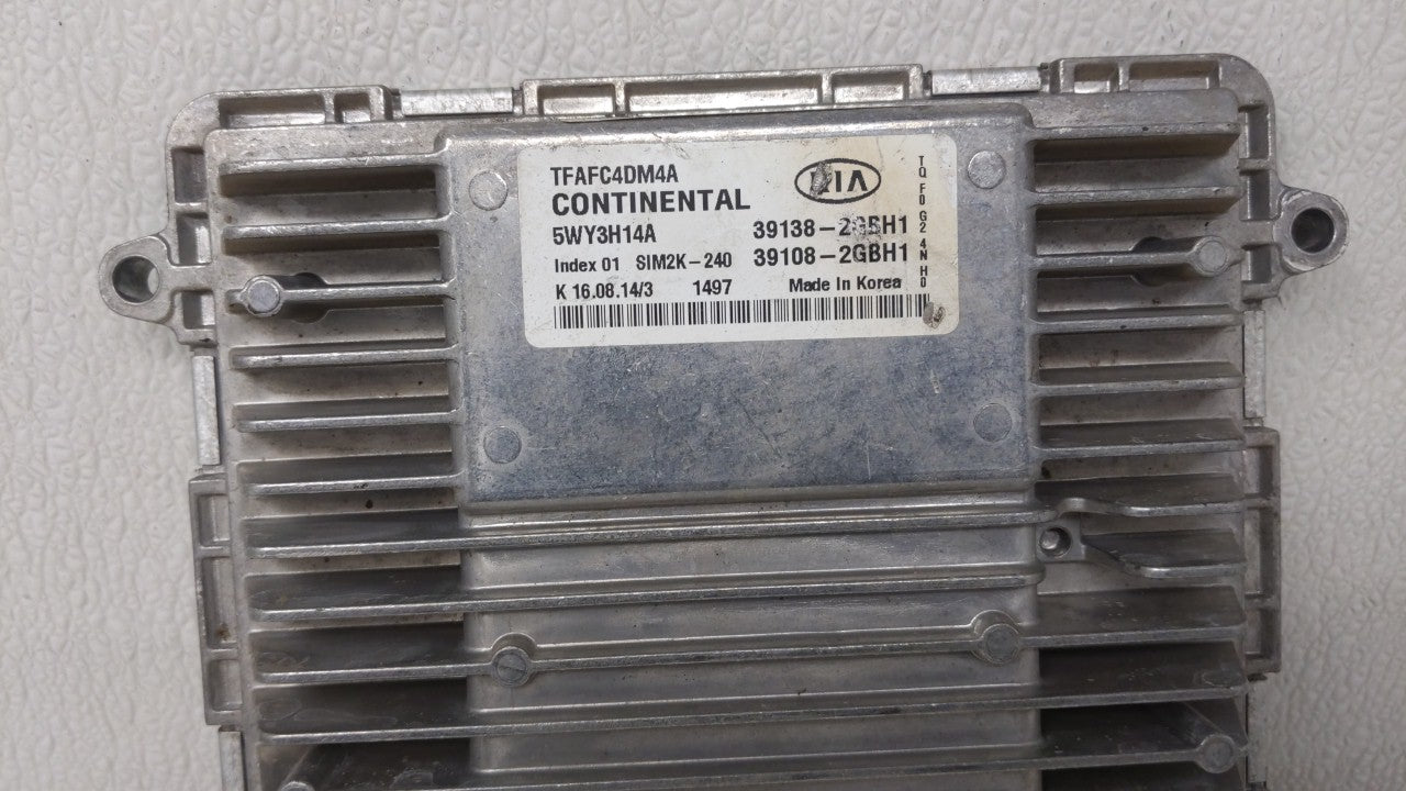2015 Kia Optima PCM Engine Control Computer ECU ECM PCU OEM P/N:39138-2GBH1 39108-2GBH1 Fits OEM Used Auto Parts - Oemusedau