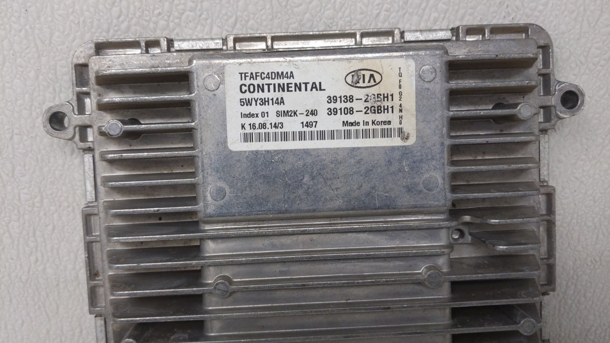 2015 Kia Optima PCM Engine Control Computer ECU ECM PCU OEM P/N:39138-2GBH1 39108-2GBH1 OEM Used Auto Parts - Oemusedautopar