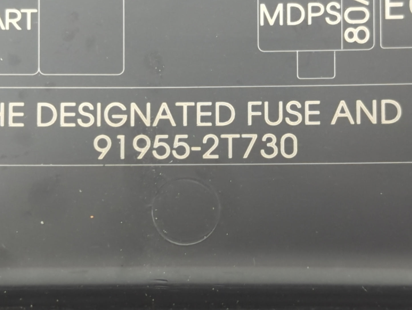 2014-2015 Kia Optima Fusebox Fuse Box Panel Relay Module P/N:91955-2T730 Fits Fits 2014 2015 OEM Used Auto Parts - Oemusedau