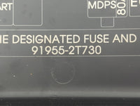 2014-2015 Kia Optima Fusebox Fuse Box Panel Relay Module P/N:91955-2T730 Fits Fits 2014 2015 OEM Used Auto Parts - Oemusedau
