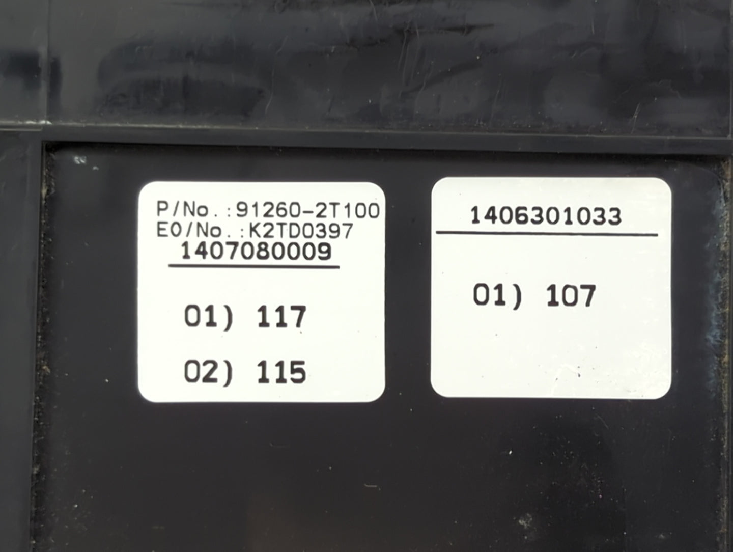 2014-2015 Kia Optima Fusebox Fuse Box Panel Relay Module P/N:91260-2T100 Fits Fits 2014 2015 OEM Used Auto Parts - Oemusedau