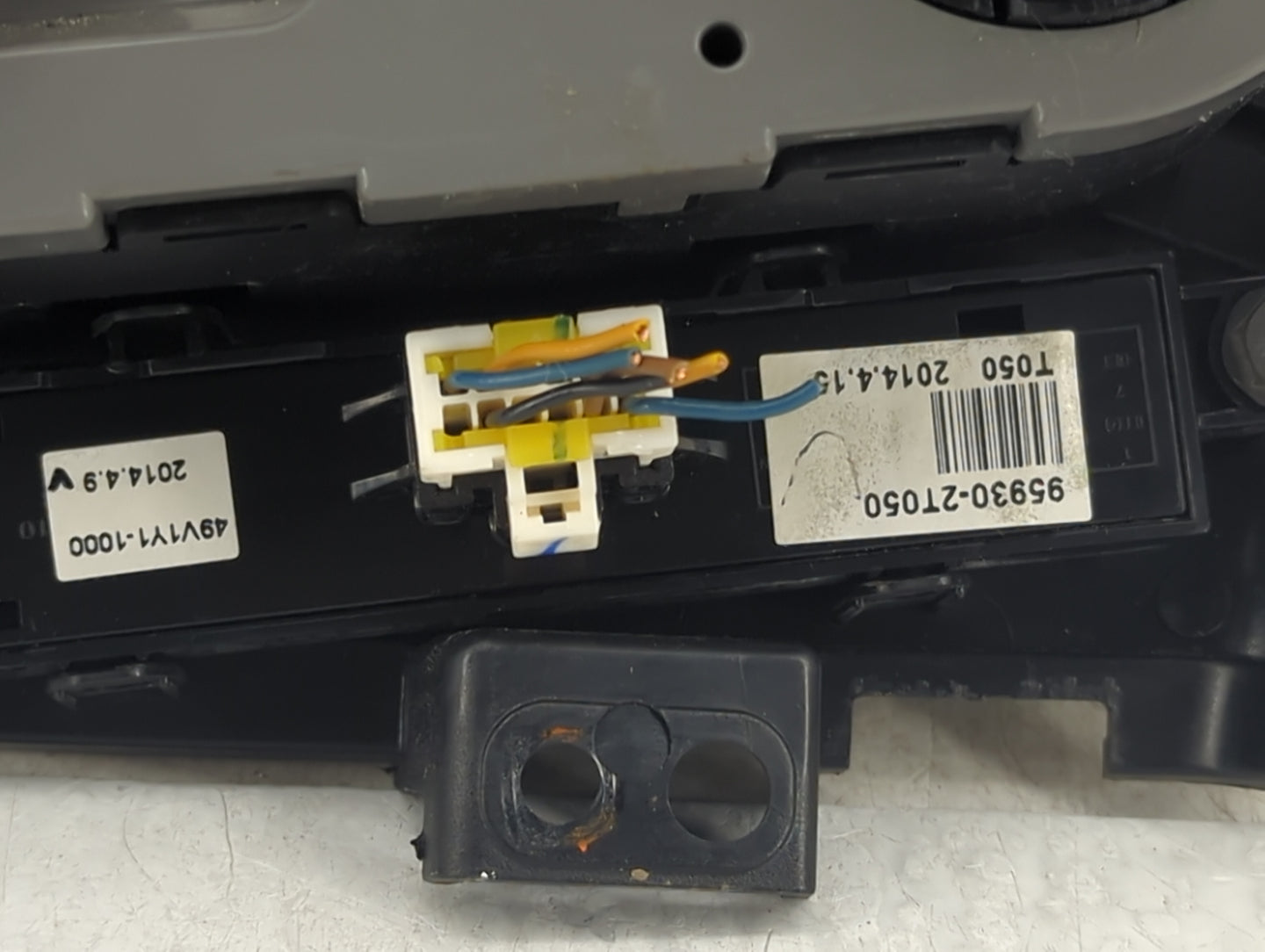 2014-2015 Kia Optima Ac Heater Climate Control 97250-2txxx, 95930-2t050 - Oemusedautoparts1.com